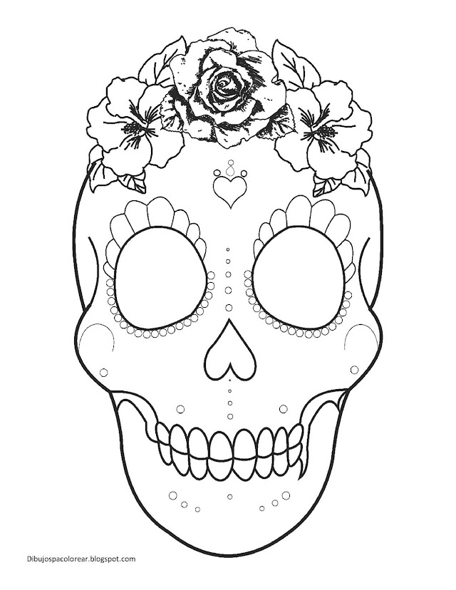 Catrina para colorear