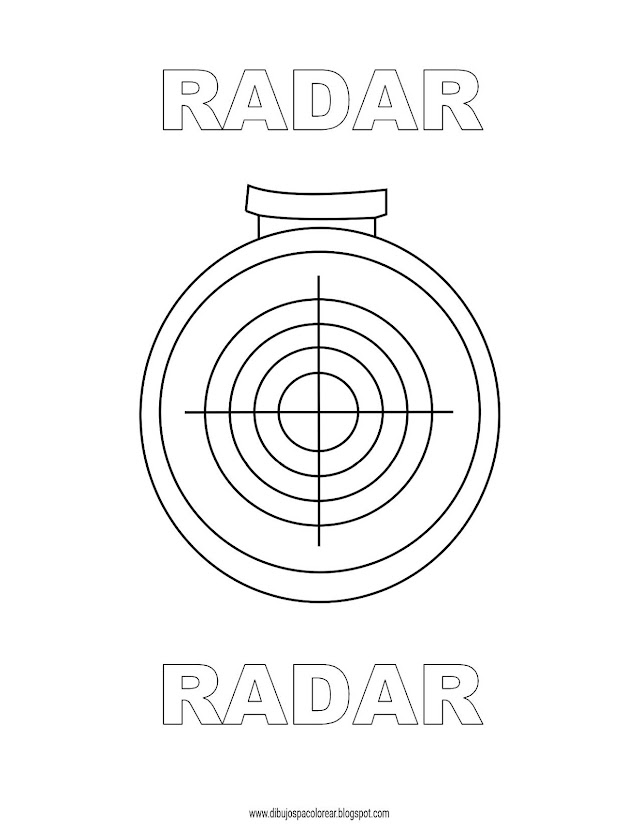 Dibujos Inglés - Español con R: Rádar - Radar