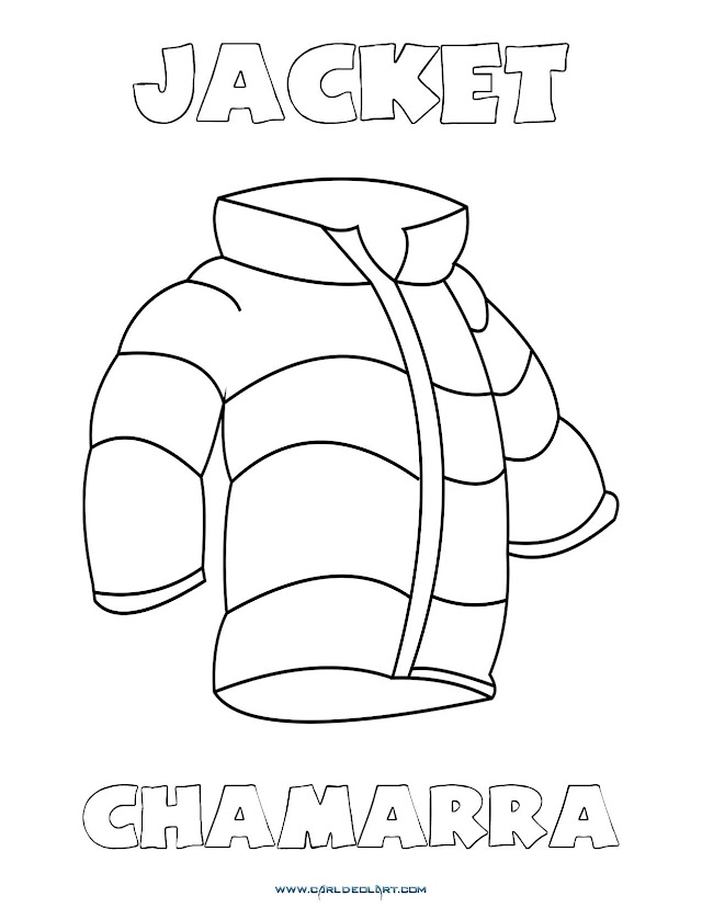 Dibujos Inglés - Español con CH: Chamarra - Jacket