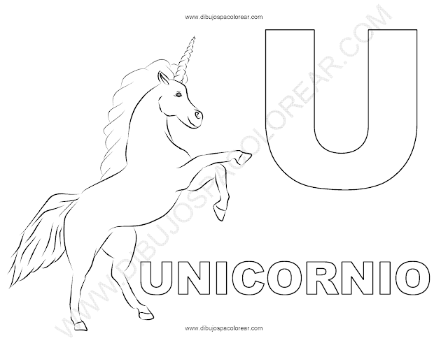 Dibujo de unicornio para colorear