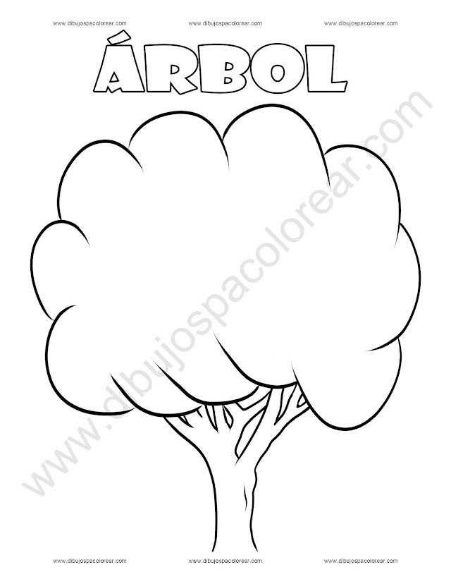 Árbol Dibujo para colorear