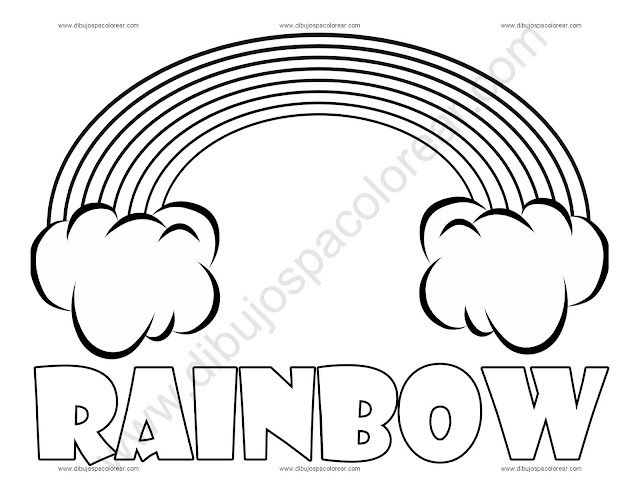 Rainbow Coloring Page