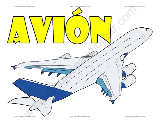 Avión Dibujo animado