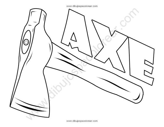 Axe Coloring pages dibujo para colorear