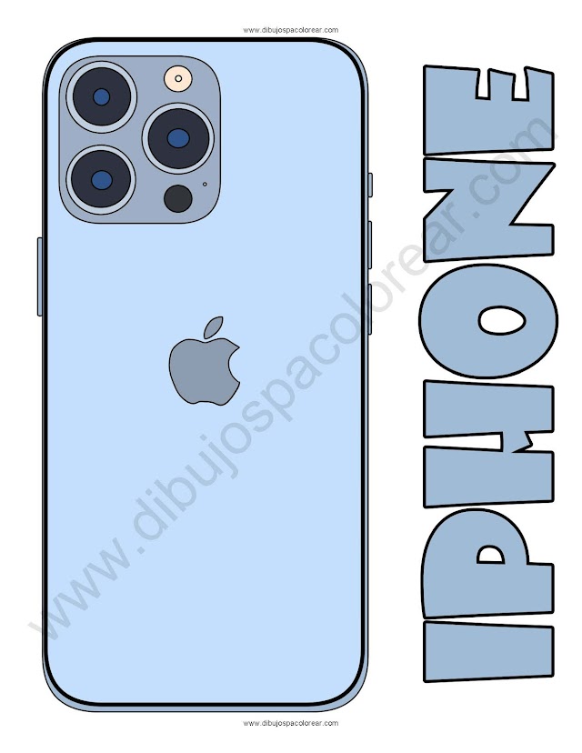 iPhone dibujo a color o para colorear