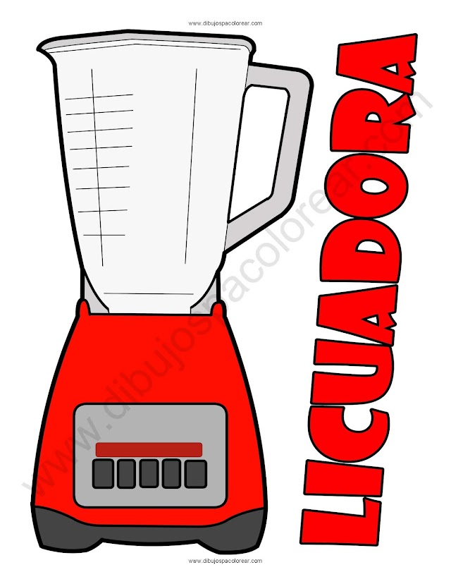 Dibujo de una licuadora a color o para colorear