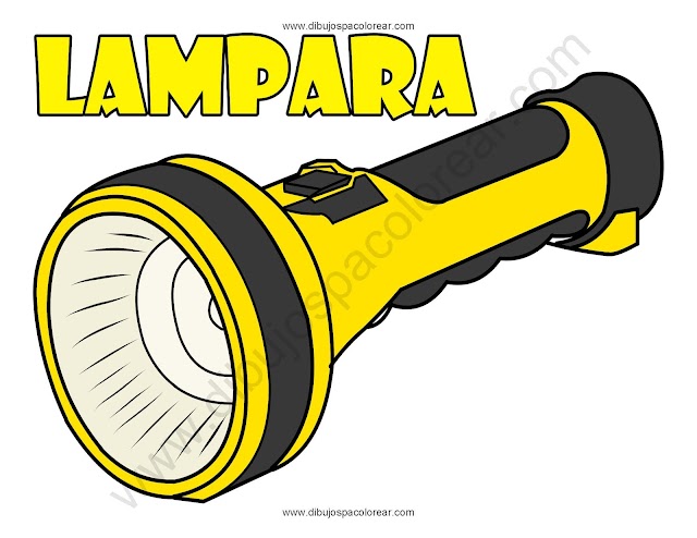 dibujo de una linterna a color o para colorear
