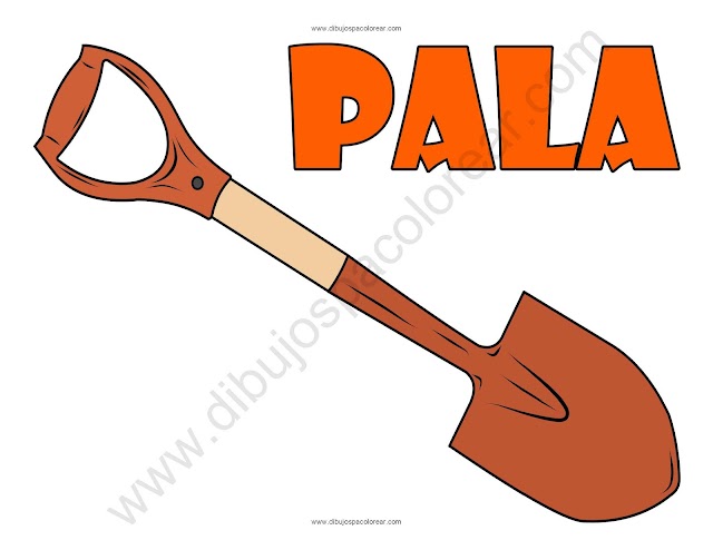 Pala dibujo a color y para colorear