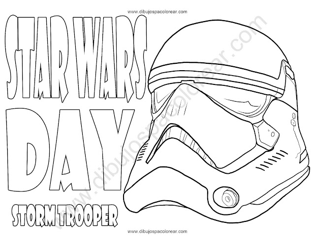 Star Wars Day dibujo para colorear