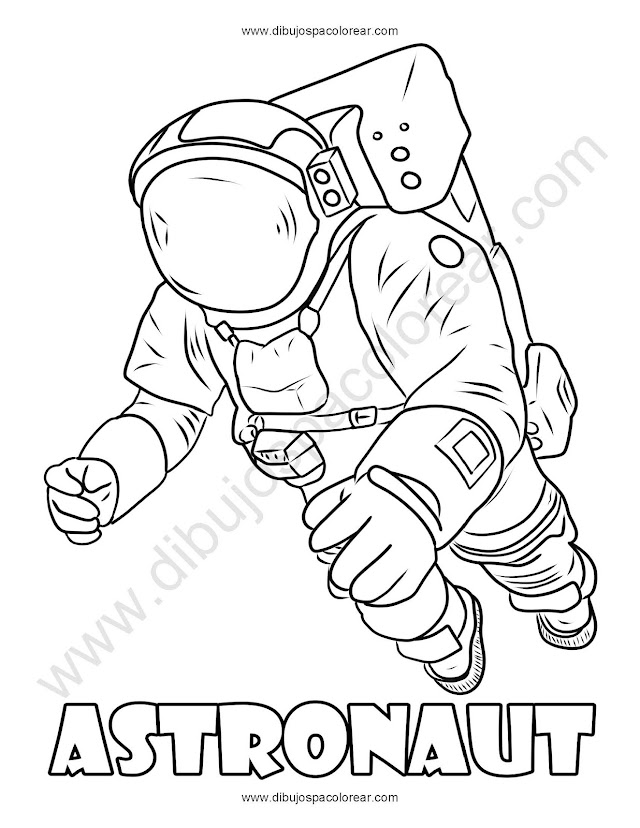 astronaut coloring pages dibujo para colorear astronauta