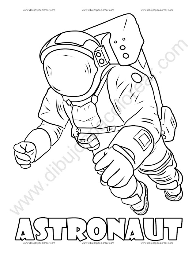 Astronaut Coloring Page