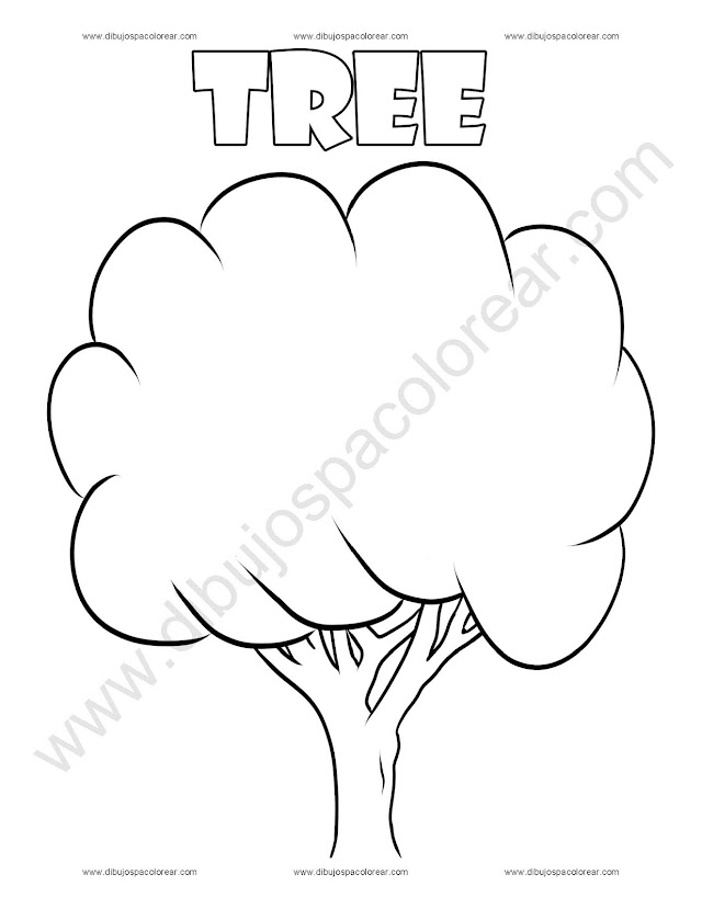 Tree Coloring Page